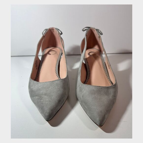 Journee Shoes Size 9 Bindi Kitten Heel Pumps Career Academia Preppy Dressy Style - Picture 3 of 9